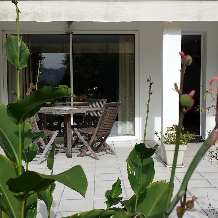 Terrasse gîte la Rhune Ainhoa Pays Basque